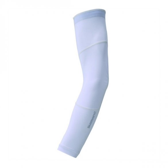 Shimano armwarmers UV-bescherming wit ECWWABSJS12UW5